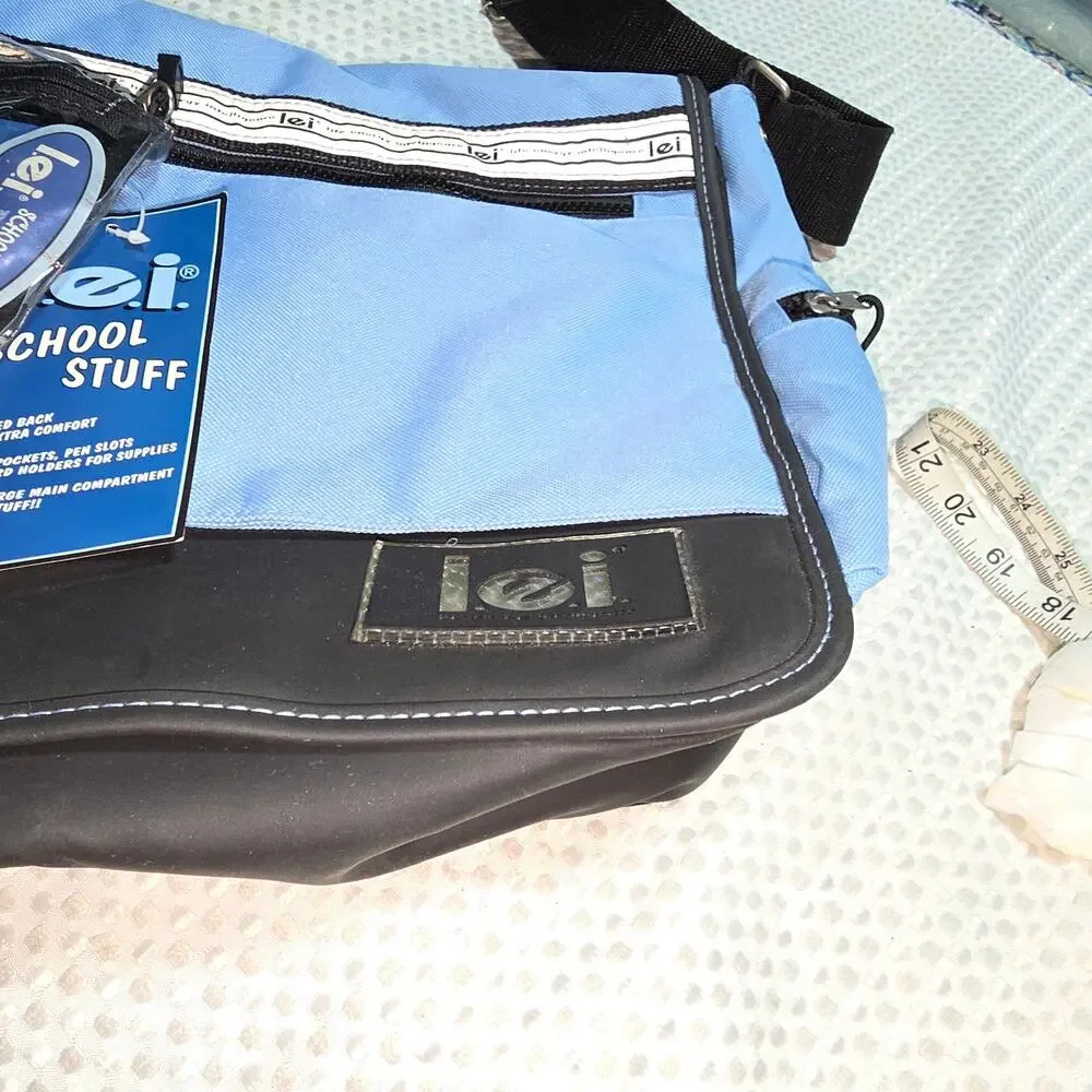 LEI NWT XL MESSENGER CROSSBODY BACKPACK BAG WITH SCHOOL SUPPLIES